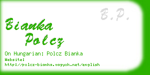 bianka polcz business card